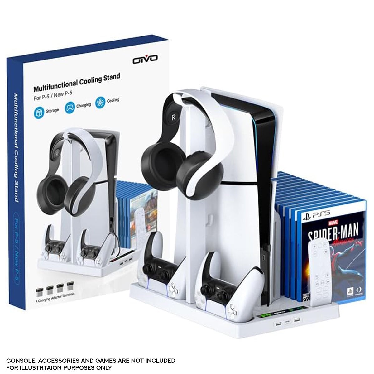 oivo-multifunctional-cooling-stand-for-ps5-ps5-slim-white-iv-p5246xw