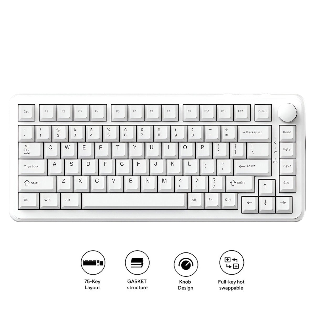 ajazz-ak820-max-no-light-wired-75-82-keys-gasket-mounted-south-facing-hot-swappable-mechanical-keyboard-knob-white-magnetic-switch
