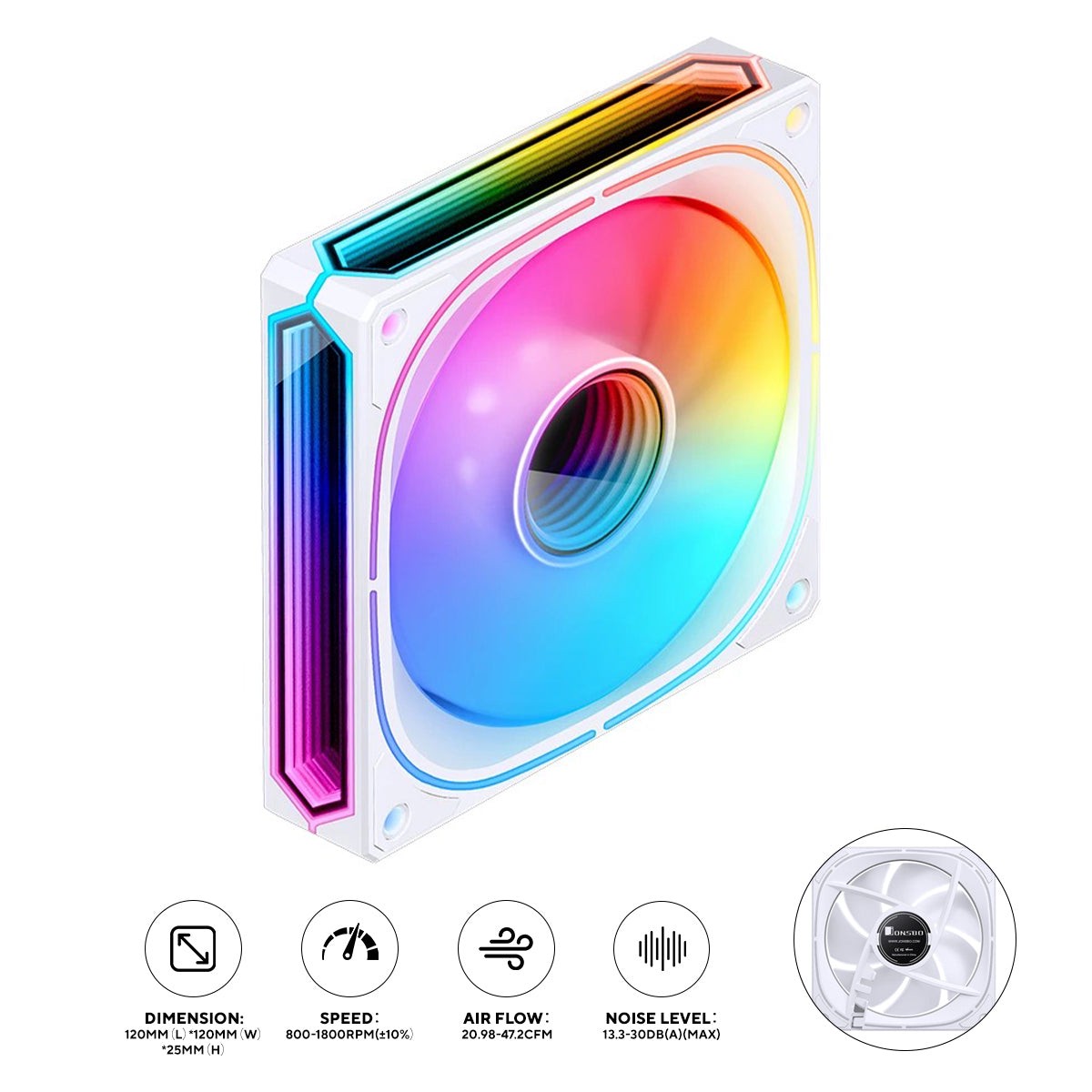 jonsbo-fr-505w-120mm-argb-infinity-mirror-series-fan-white