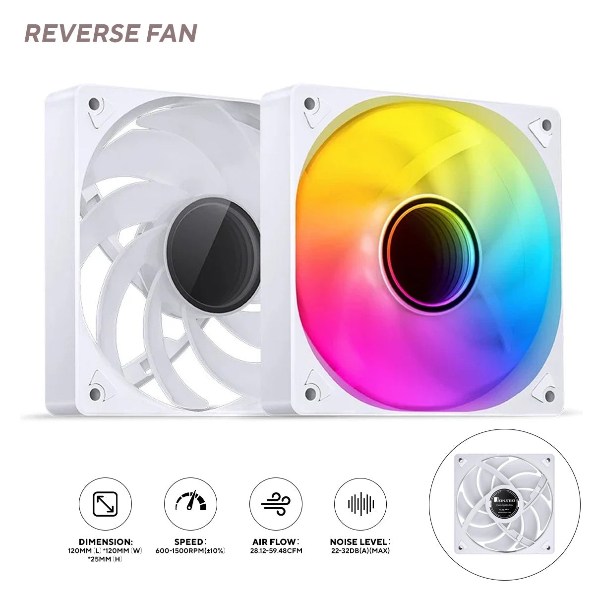 jonsbo-sl-120wr-argb-120mm-silent-series-reverse-fan-white