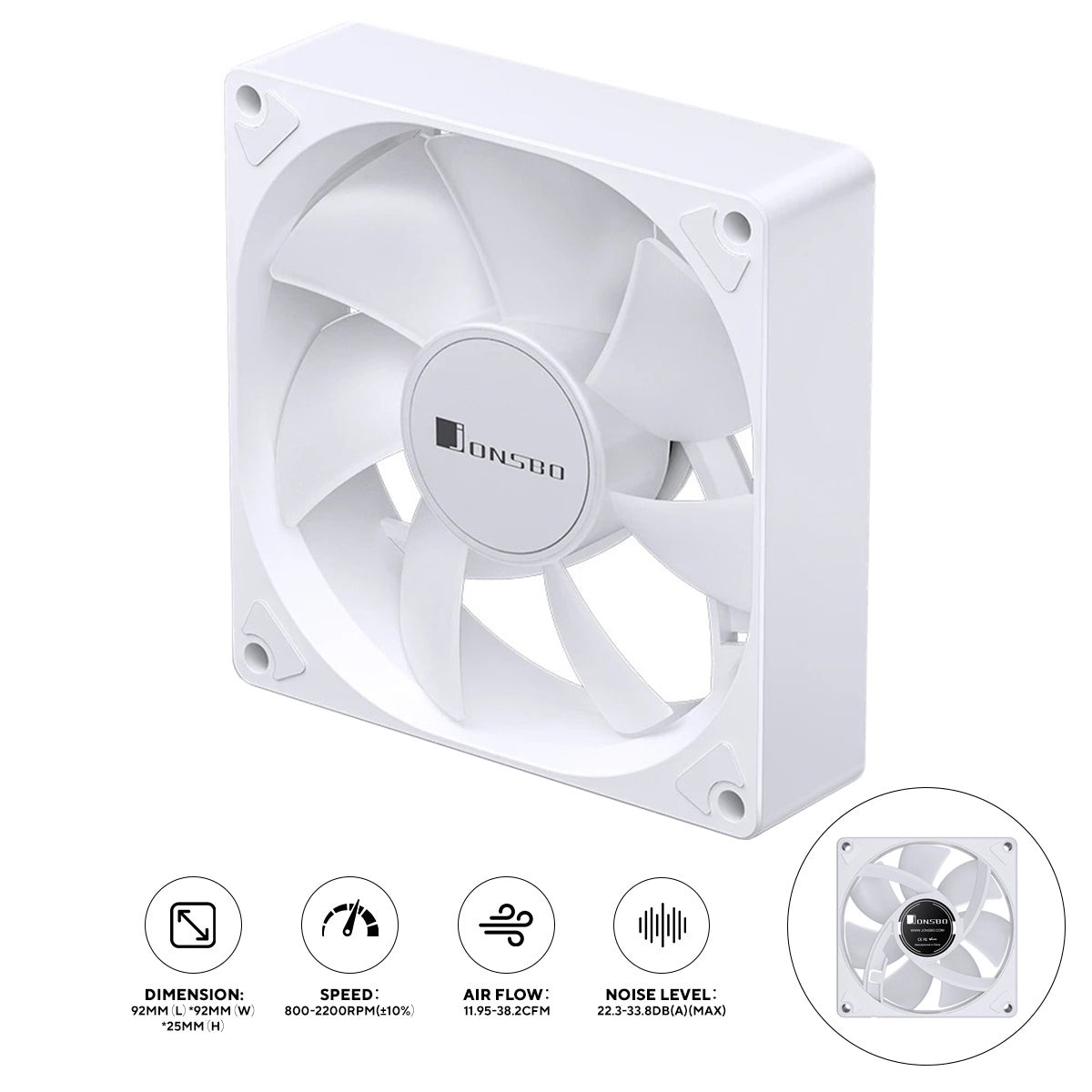 jonsbo-sl-925-90mm-silent-series-fan-white