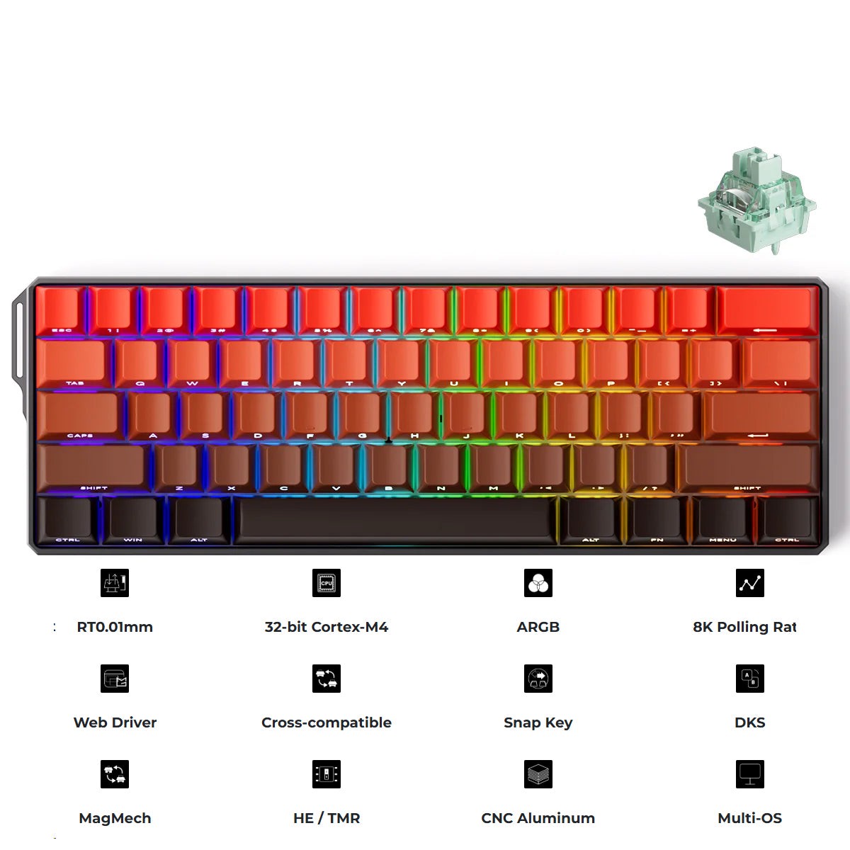 monsgeek-fun60-ultra-sp-shine-through-blaze-gradient-wired-rgb-mechanical-keyboard-akko-glare-magnetic-switch