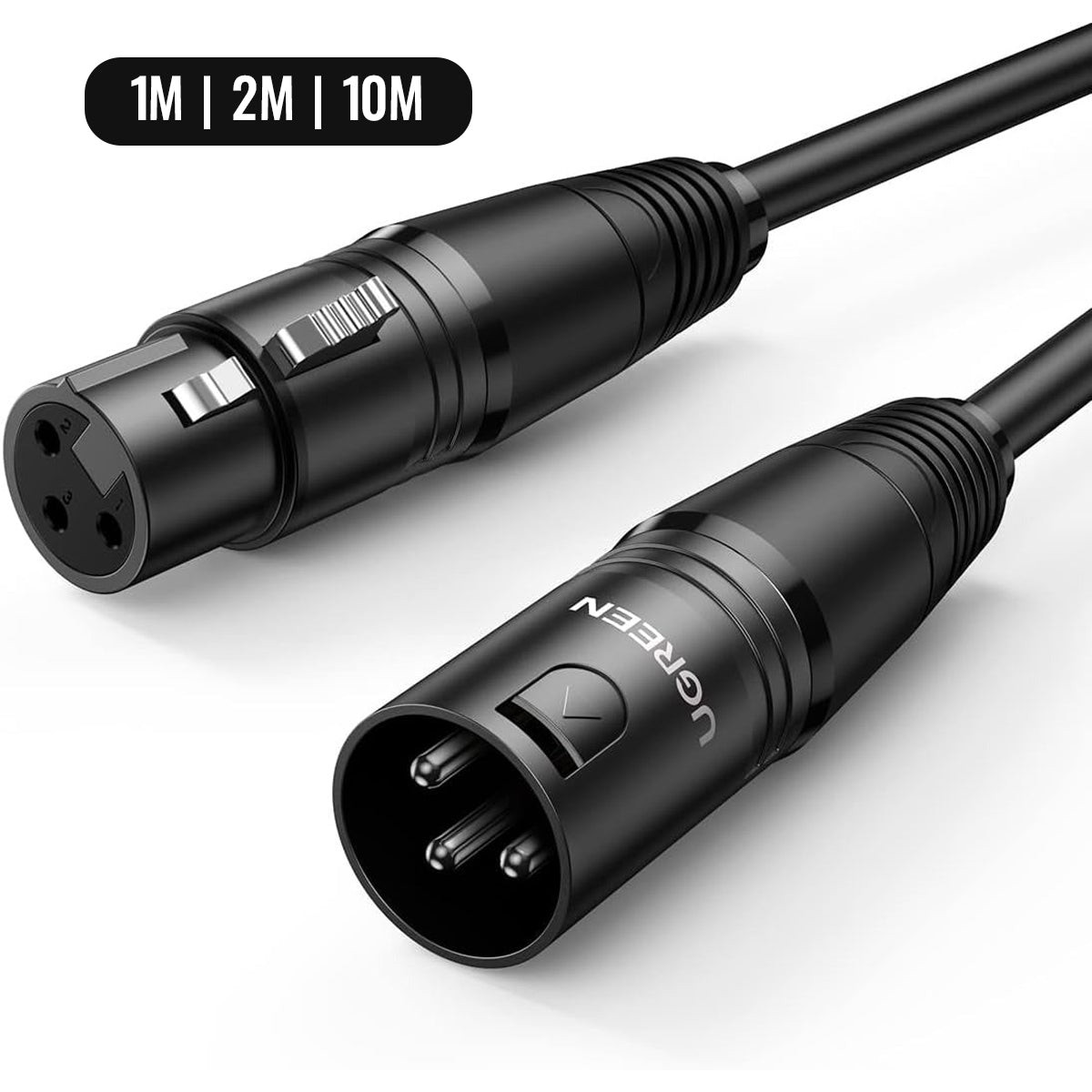 ugreen-xlr-male-to-female-microphone-extension-audio-cable-black-1m-2m-10m-av130-20708-av130-20710-av130-20714