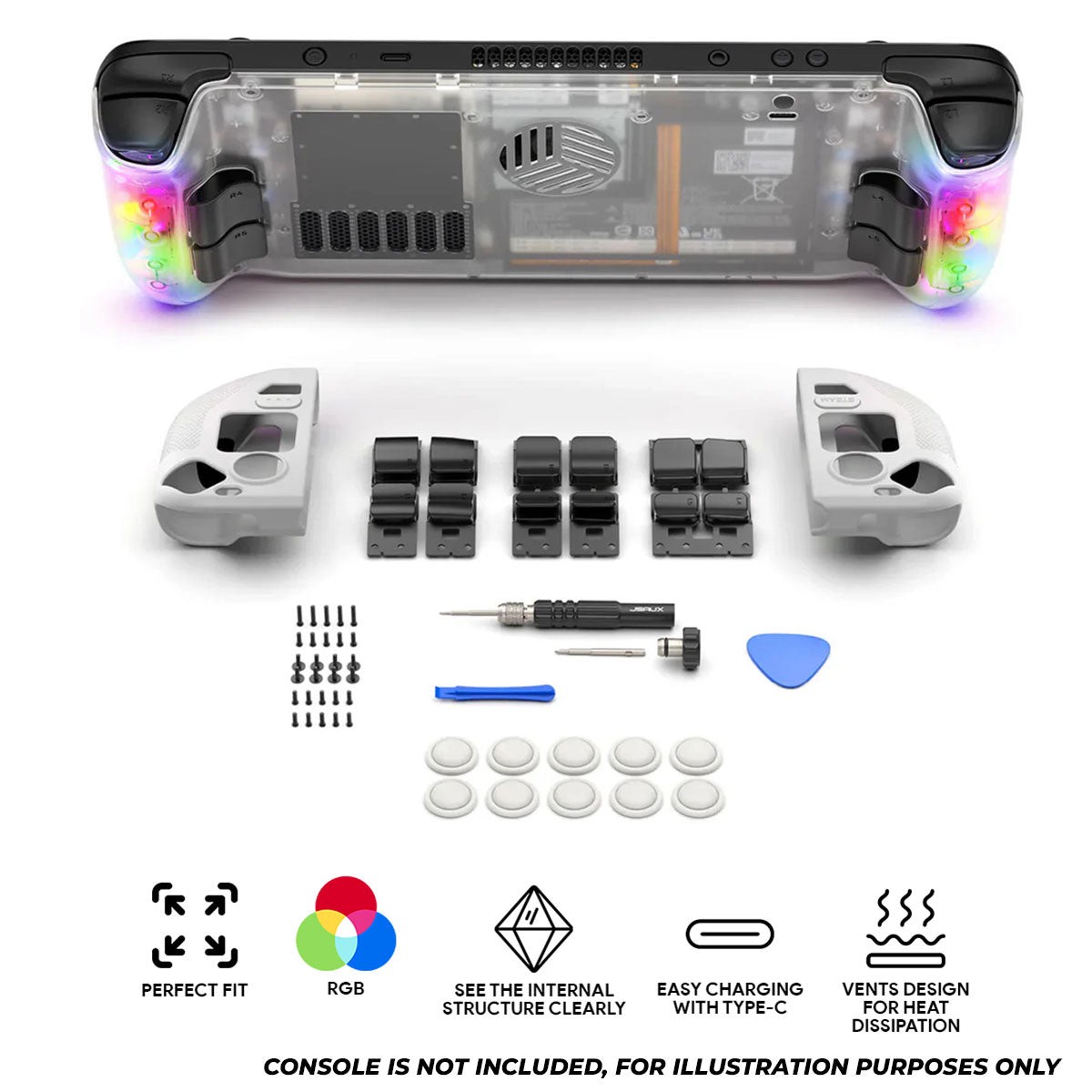 jsaux-rgb-vents-transparent-back-plate-for-steam-deck-steam-deck-oled-crystal-pc0106c