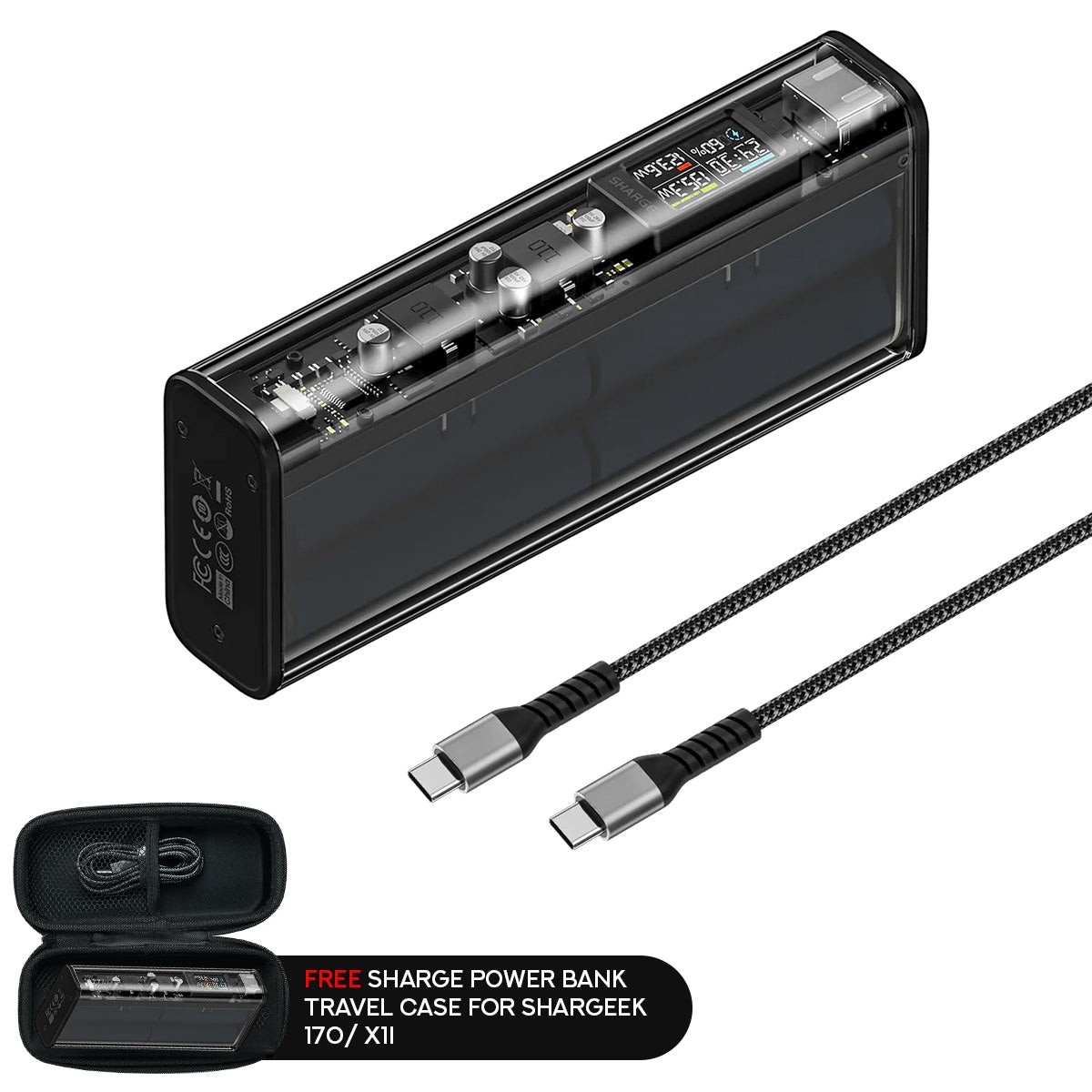 shargeek-140-power-bank-20000mah-140w-black-x1i-free-sharge-power-bank-travel-case-for-shargeek-170-x1i