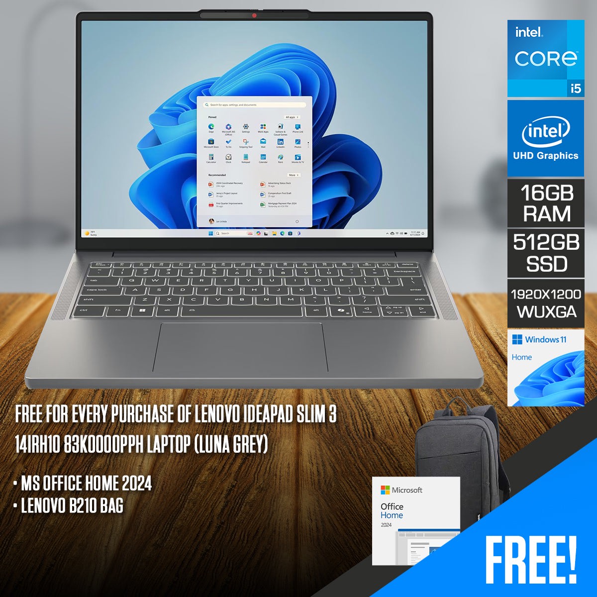lenovo-ideapad-slim-3-14irh10-83k0000pph-laptop-luna-grey-14-wuxga-1920x1200-ips-i5-13420h-16gb-ram-512gb-ssd-intel-uhd-win-11-home-ms-office-home-24-lenovo-b210-bag