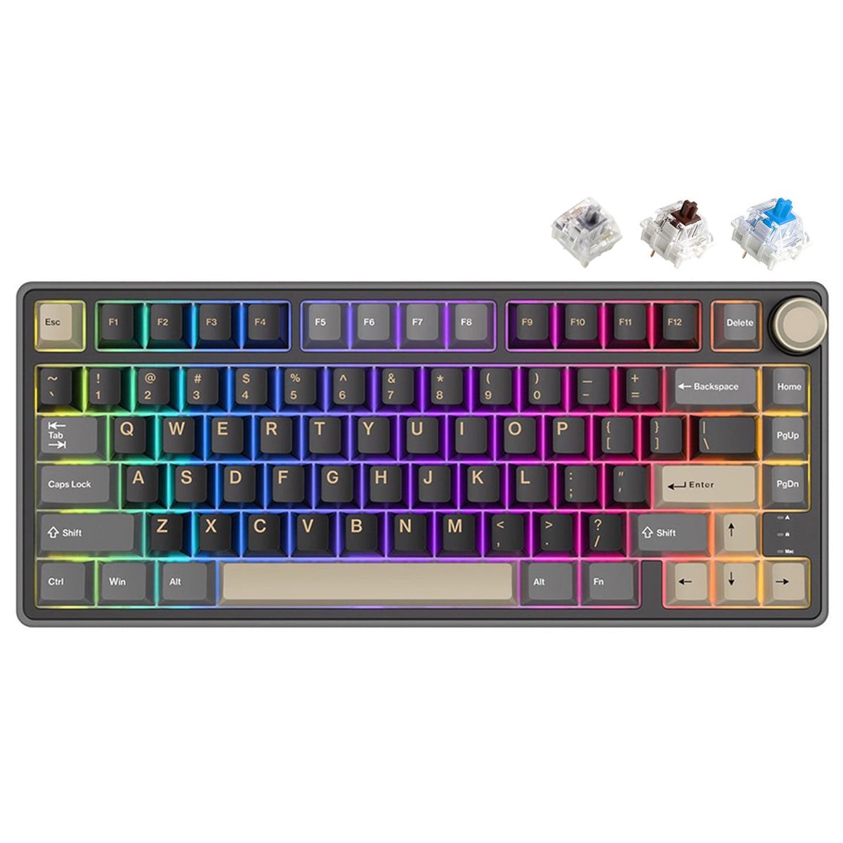royal-kludge-r75-qmk-single-mode-rgb-81-keys-hot-swappable-mechanical-keyboard-phantom-blue-switch-k-silver-switch-brown-switch