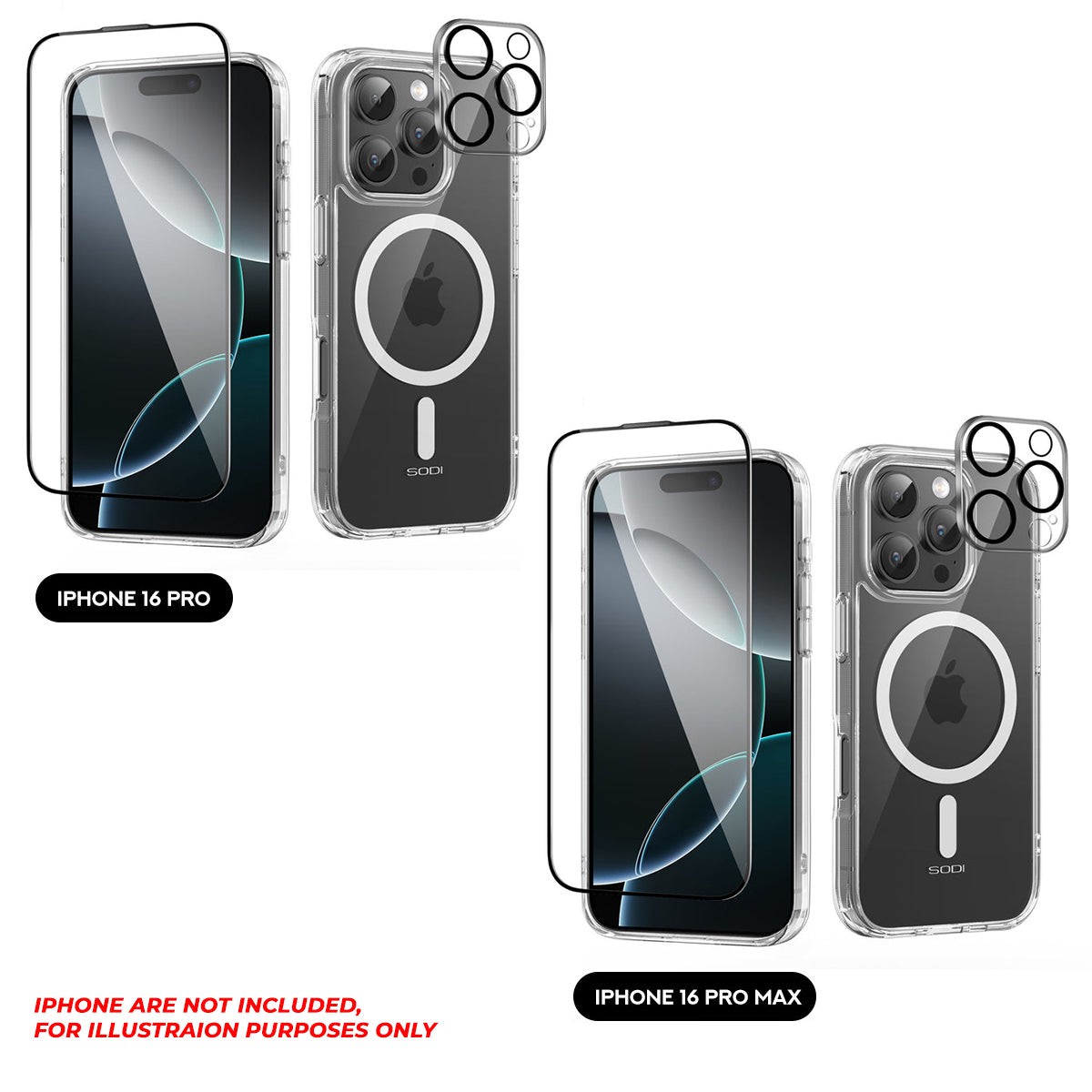 sodi-cs01-magnetic-phone-case-with-1x-hd-screen-protector-and-1x-camera-protector-for-iphone-16-iphone-16-pro-iphone-16-pro-max