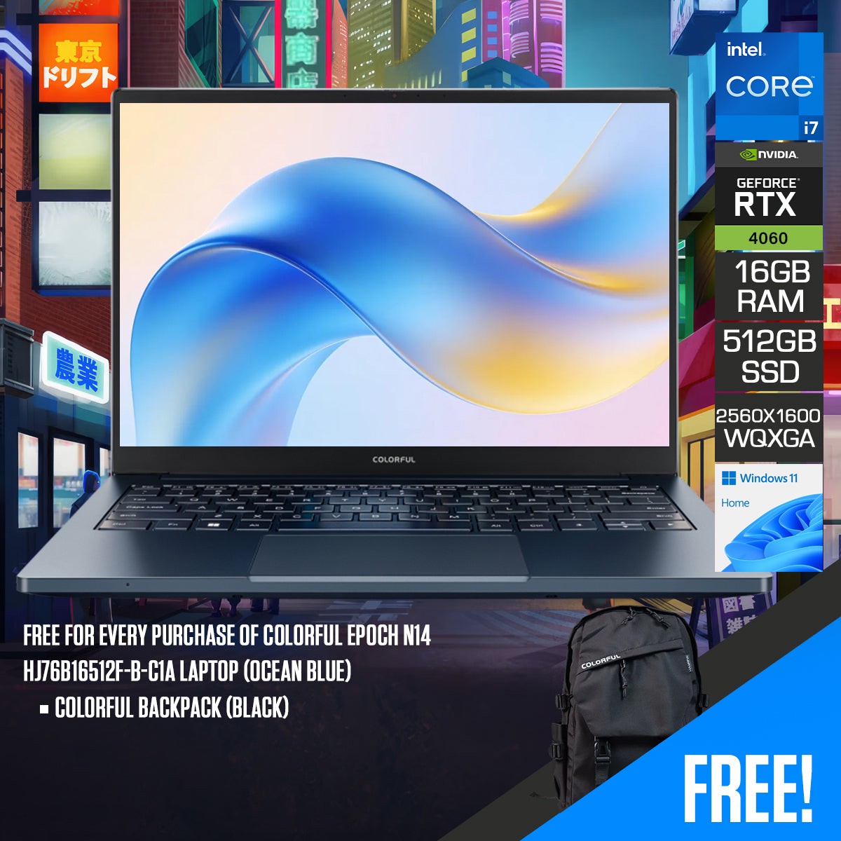 colorful-epoch-n14-hj76b16512f-b-c1a-laptop-ocean-blue-14-wqxga-2560x1600-144hz-i7-13620h-16gb-ram-512gb-ssd-rtx-4060-windows-11-home-colorful-backpack-black