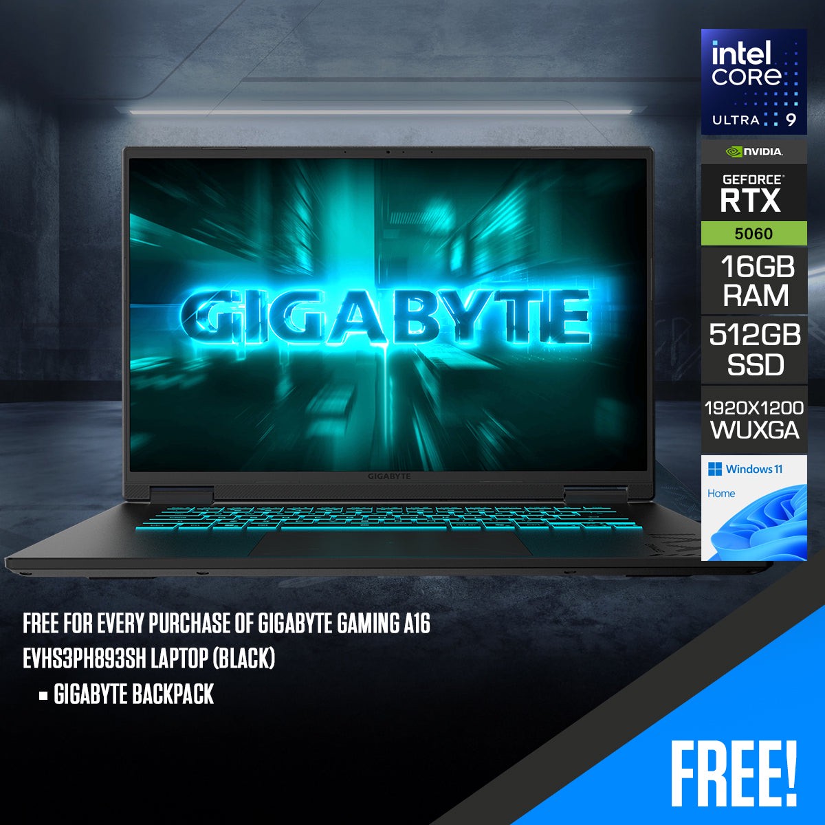 gigabyte-gaming-a16-evhs3ph893sh-laptop-black-16-wuxga-1920x1200-165hz-ips-intel-core-ultra-9-185h-16gb-ram-512gb-ssd-rtx-5060-windows-11-home-gigabyte-backpack