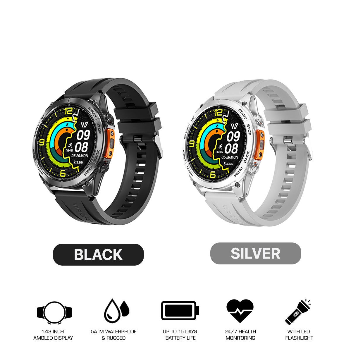 weofly-conquer-3-smartwatch-black-silver-wfcq654bl-wfcq654sl