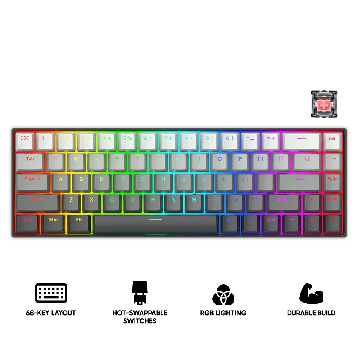 e-yooso-hz-68-rgb-68-keys-hot-swappable-mechanical-keyboard-gradient-grey-magnetic-switch
