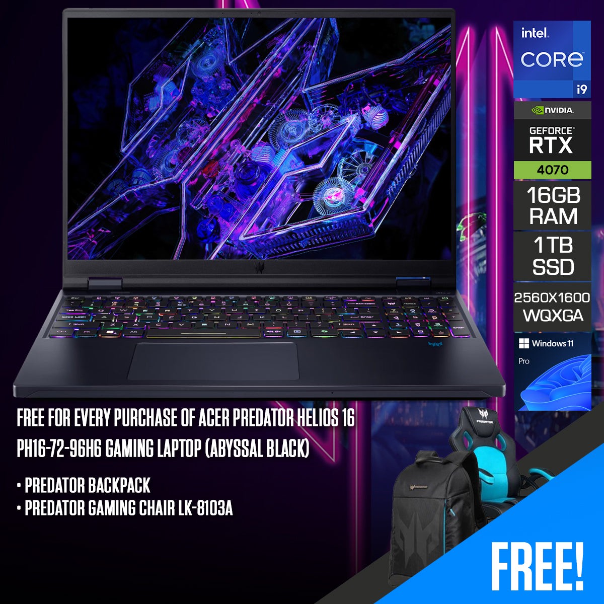 acer-predator-helios-16-ph16-72-96h6-gaming-laptop-16-wqxga-240hz-i9-14900hx-16gb-ram-1tb-ssd-rtx-4070-windows-11-pro-predator-backpack-predator-gaming-chair-lk-8103a