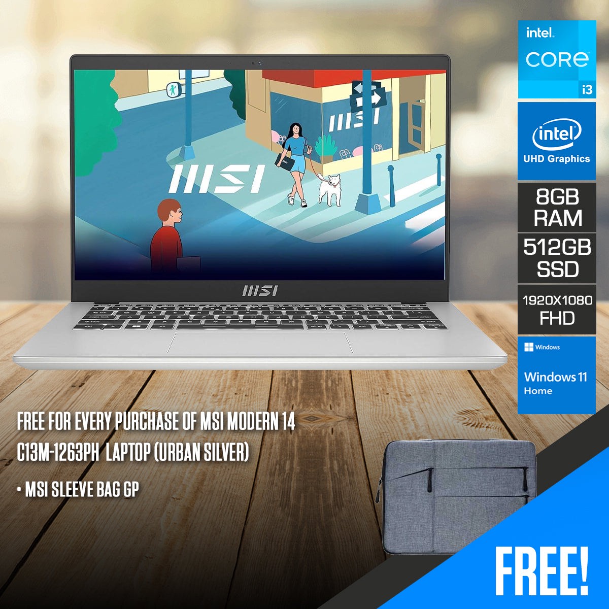 msi-modern-14-c13m-1263ph-laptop-urban-silver-14-fhd-1920x1080-ips-i3-1315u-8gb-ram-512gb-ssd-intel-uhd-graphics-windows-11-home-msi-sleeve-bag-gp