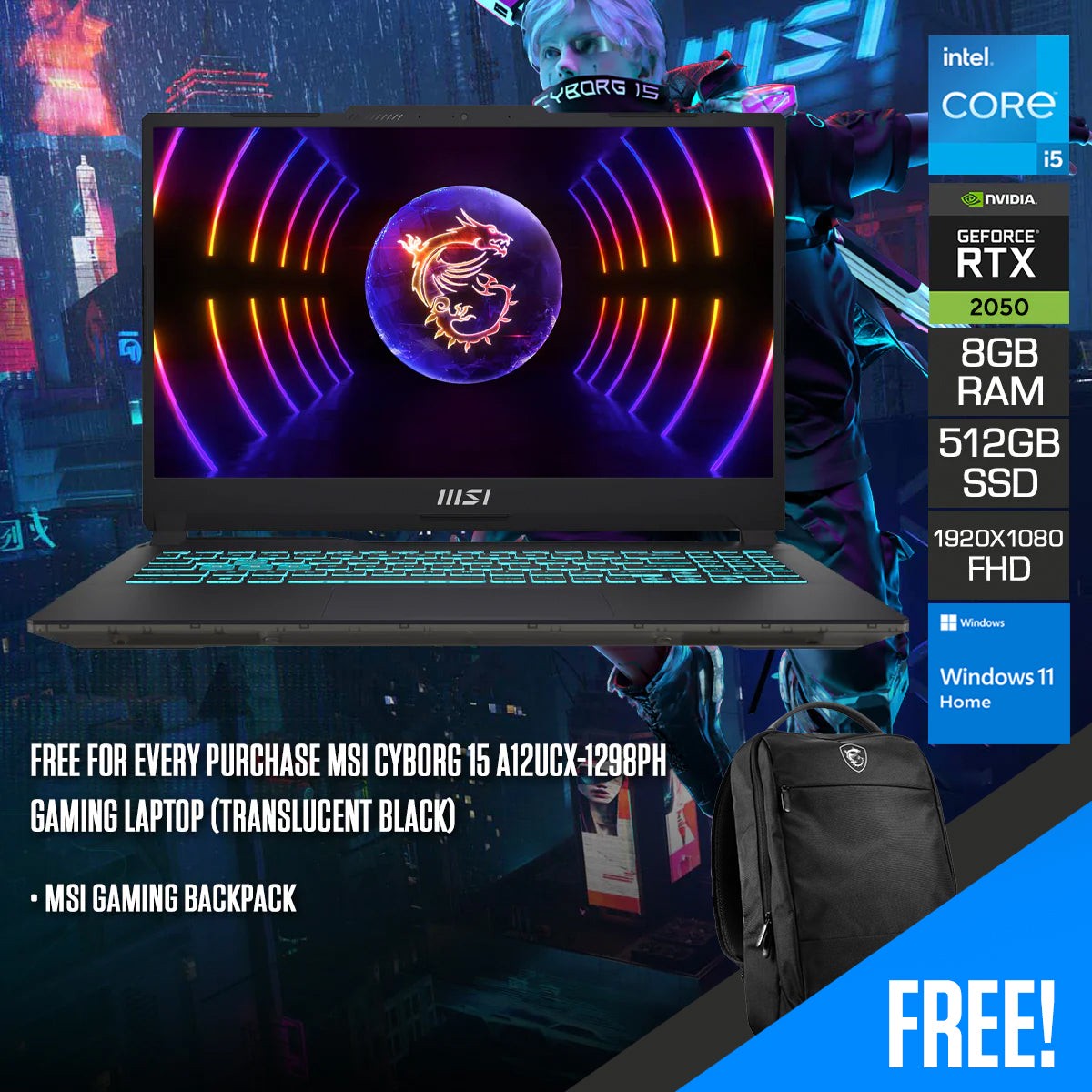 msi-cyborg-15-a12ucx-1298ph-gaming-laptop-translucent-black-15-6-fhd-1920x1080-144hz-ips-i5-12450h-8gb-ram-512gb-ssd-rtx-2050-windows-11-home-msi-gaming-backpack