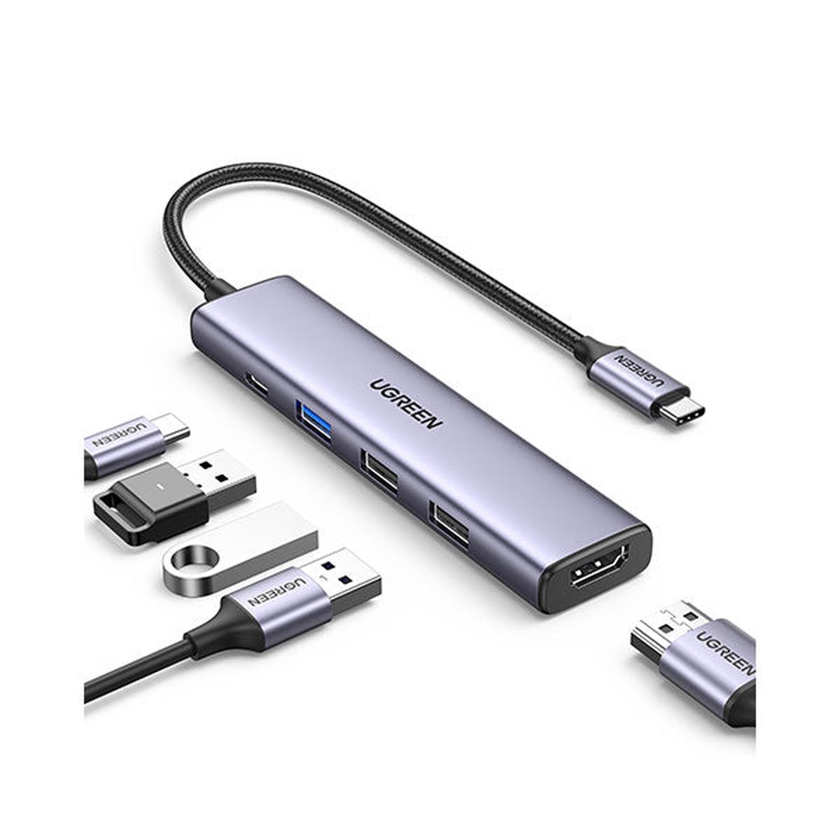 ugreen-5-in-1-multifunction-adapter-usb-c-to-hdmi-1xusb-3-0-a-2xusb-2-0-a-pd-power-converter-cm478-15495