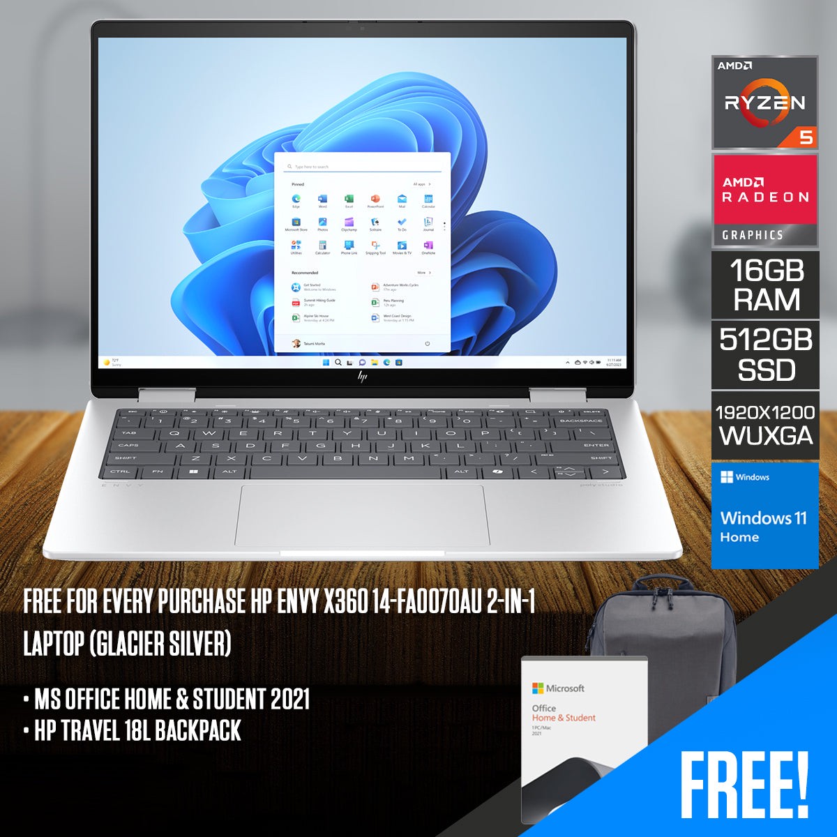 hp-envy-x360-14-fa0070au-2-in-1-laptop-14-wuxga-ips-ryzen-5-8640hs-16gb-ram-512gb-ssd-amd-radeon-graphics-windows-11-home-ms-office-home-student-2021-hp-travel-18l-backpack
