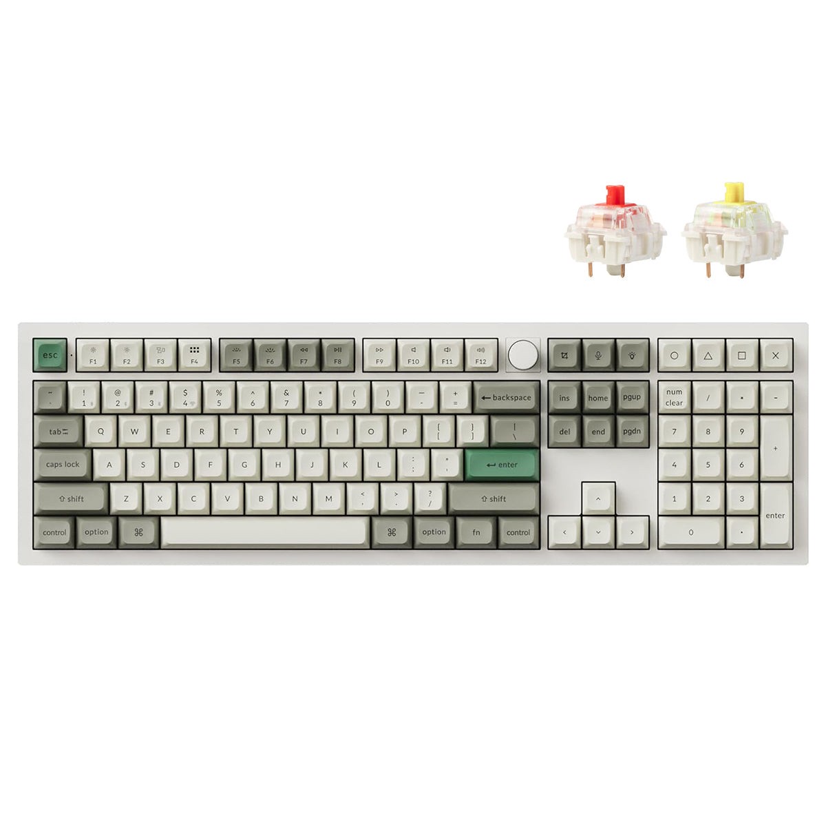 keychron-q6-max-qmk-via-fully-assembled-with-knob-rgb-backlit-hot-swappable-full-size-wireless-custom-mechanical-keyboard-shell-white-red-switch-banana-switch