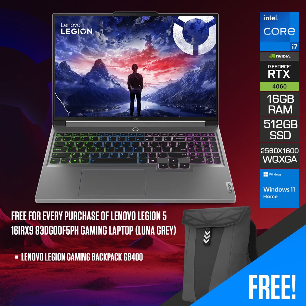 lenovo-legion-5-16irx9-83dg00f5ph-gaming-laptop-luna-grey-16-wqxga-2560x1600-ips-165hz-i7-13650hx-16gb-ram-512gb-ssd-rtx-4060-windows-11-home-lenovo-legion-gaming-backpack-gb400