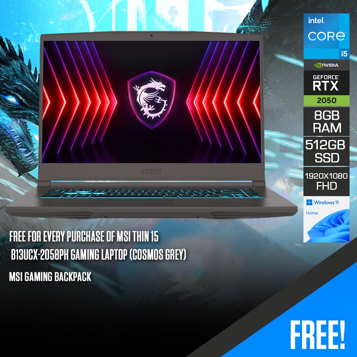 msi-thin-15-b13ucx-2058ph-gaming-laptop-cosmos-grey-15-6-fhd-1920x1080-144hz-ips-i5-13420h-8gb-ram-512gb-ssd-rtx-2050-windows-11-home-msi-gaming-backpack