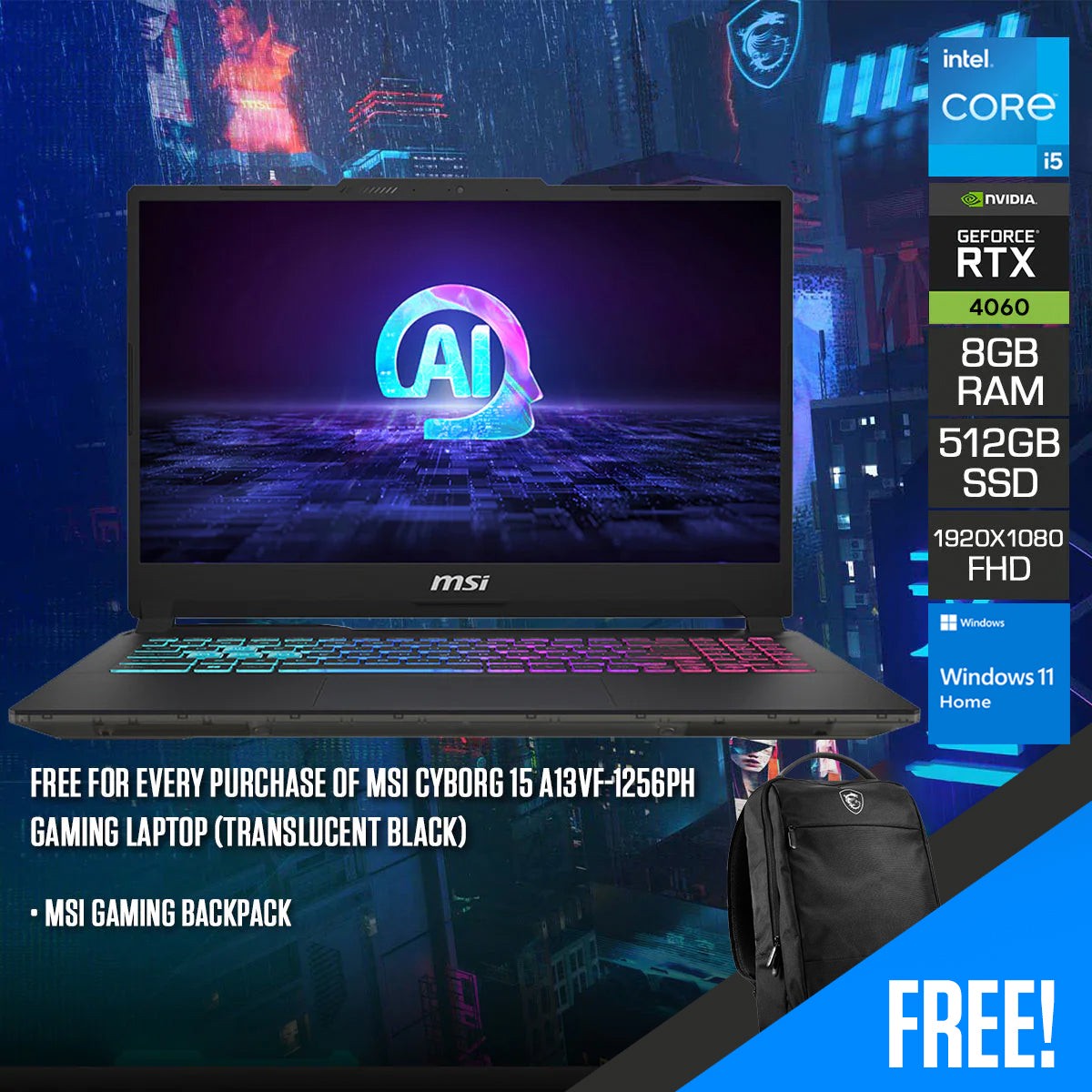 msi-cyborg-15-a13vf-1256ph-gaming-laptop-translucent-black-15-6-fhd-1920x1080-144hz-ips-i5-13420h-8gb-ram-512gb-ssd-rtx-4060-windows-11-home-msi-gaming-backpack