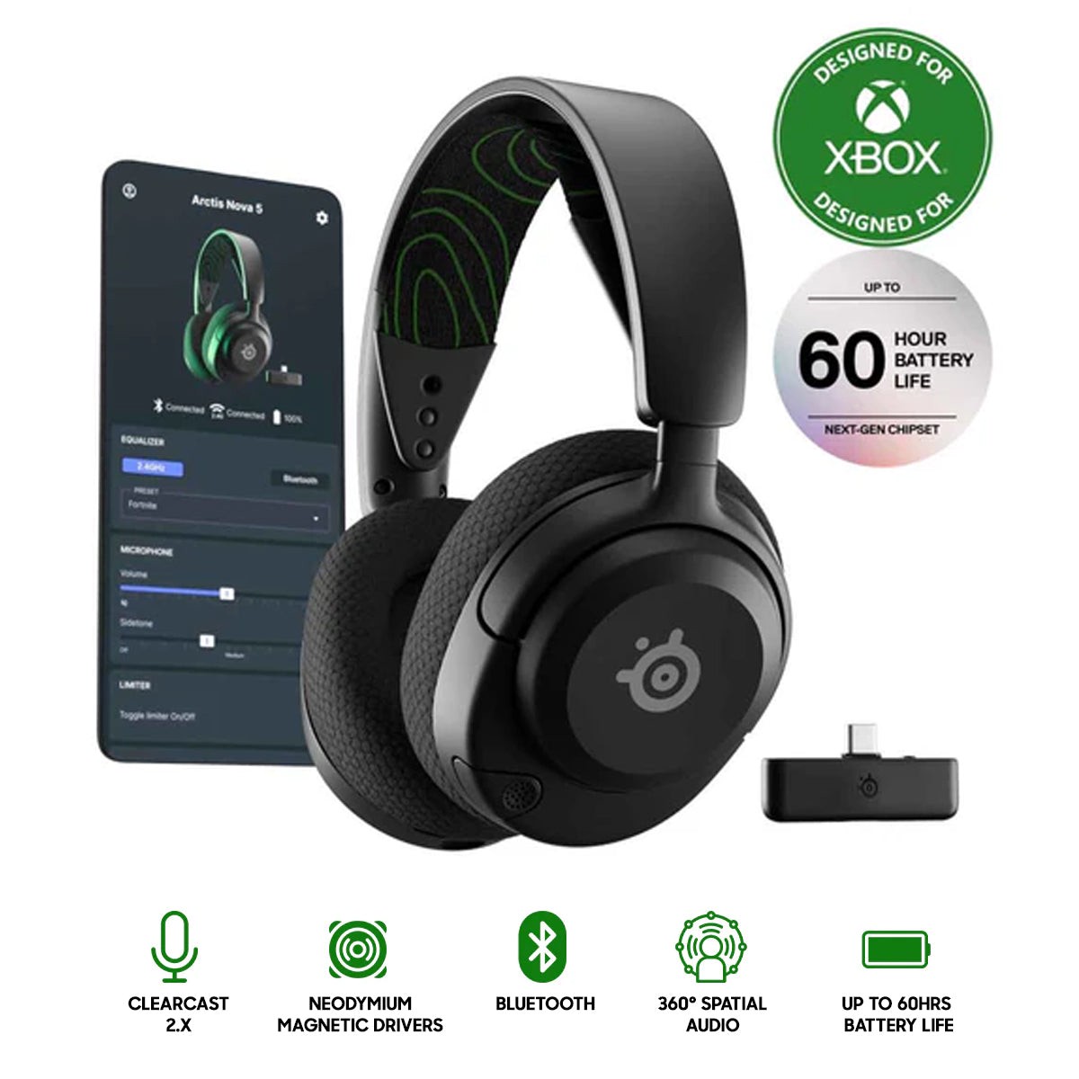 steelseries-arctis-nova-5x-wireless-headset-for-xbox-pc-playstation-switch-mobile-black-61677
