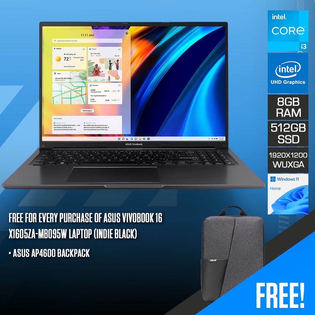asus-vivobook-16-x1605za-mb095w-laptop-indie-black-16-wuxga-1920x1200-ips-i3-1215u-8gb-ram-512gb-ssd-intel-uhd-graphics-windows-11-home-asus-ap4600-backpack