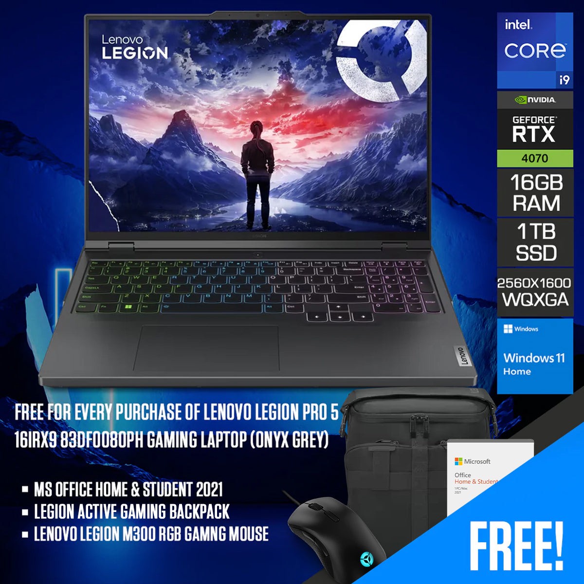 lenovo-legion-pro-5-16irx9-83df0080ph-gaming-laptop-16-wqxga-ips-240hz-i9-14900hx-16gb-ram-1tb-ssd-rtx-4070-win-11-home-ms-office-h-s-2021-legion-gaming-backpack-lenovo-legion