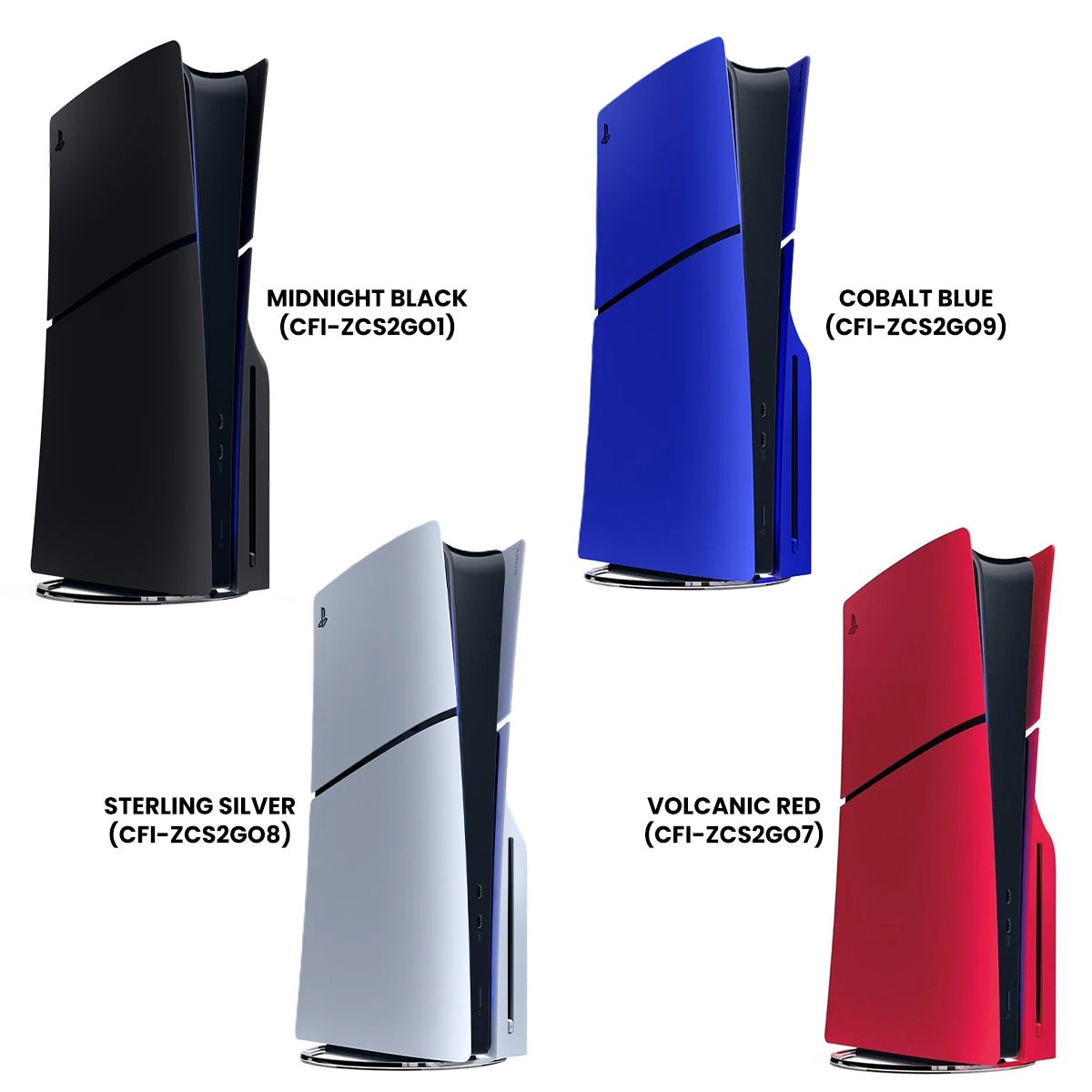 ps5-slim-console-covers-cobalt-blue-midnight-black-sterling-silver-volcanic-red