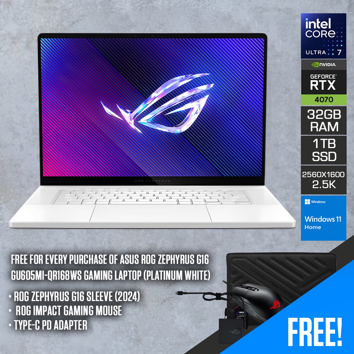 asus-rog-zephyrus-g16-gu605mi-qr168ws-gaming-laptop-16-2-5k-wqxga-oled-240hz-i7-ultra-155h-32gb-ram-1tb-ssd-rtx-4070-win-11-home-rog-zephyrus-g16-sleeve-rog-impact-gaming-mouse