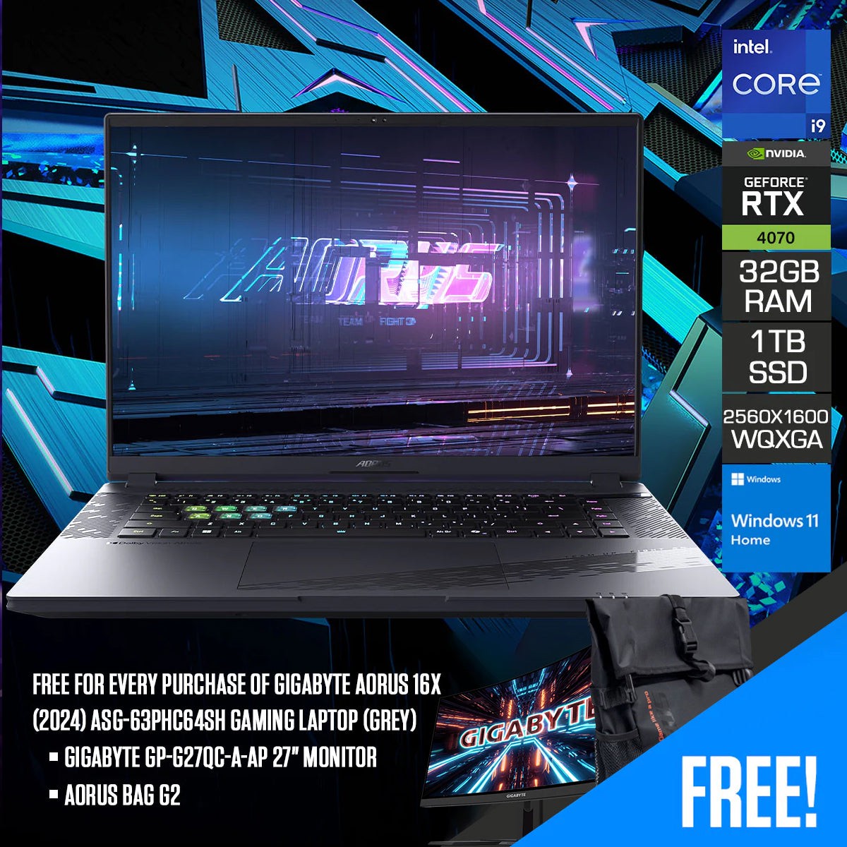 gigabyte-aorus-16x-2024-asg-63phc64sh-gaming-laptop-grey-16-qhd-165hz-i9-14900hx-32gb-ram-1tb-ssd-rtx-4070-windows-11-home-aorus-bag-g2-gigabyte-gp-g27qc-a-ap-27-monitor