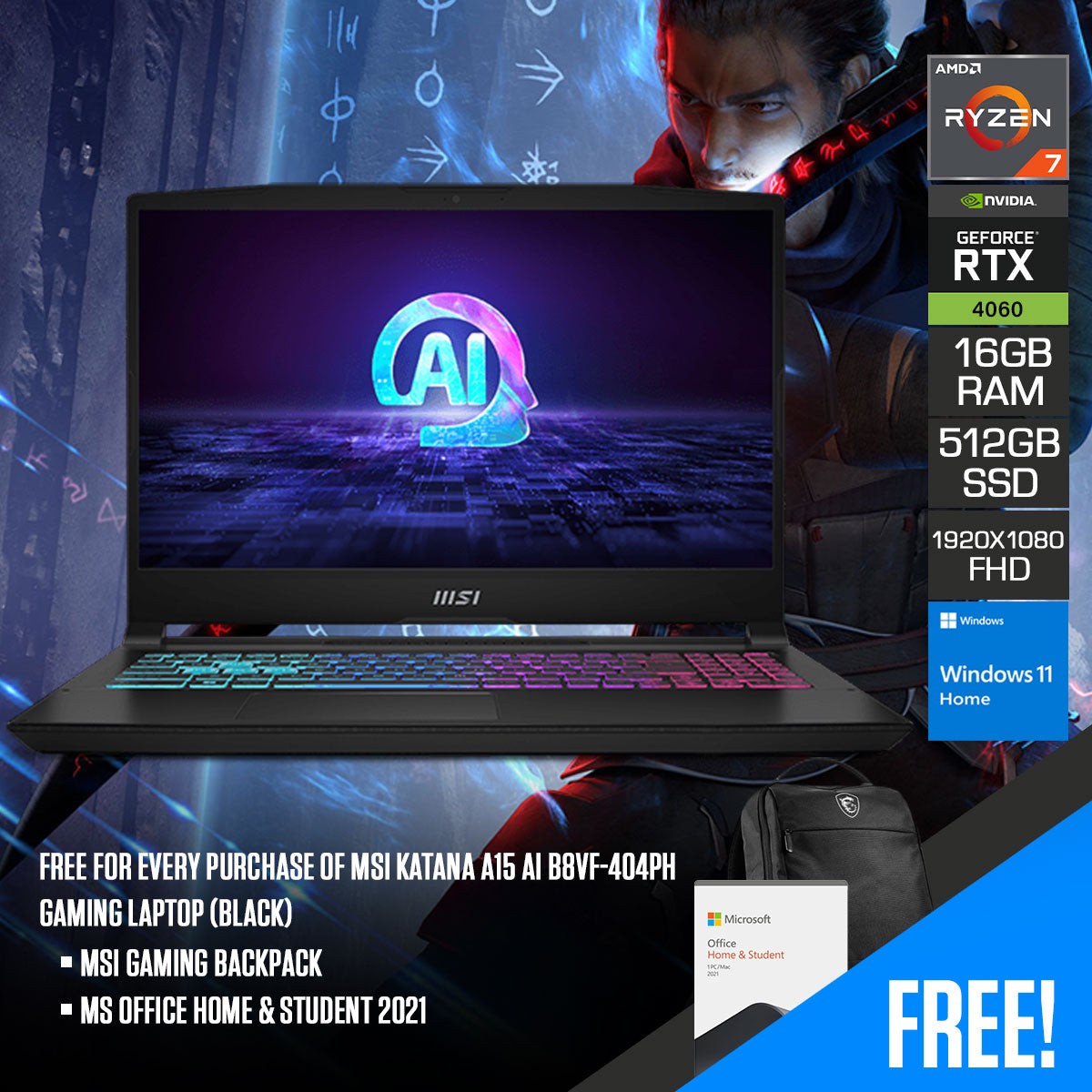msi-katana-a15-ai-b8vf-404ph-gaming-laptop-black-15-6-fhd-1920x1080-144hz-ips-r7-8845hs-16gb-ram-512gb-ssd-rtx-4060-windows-11-ms-office-home-student-2021-msi-gaming-backpack