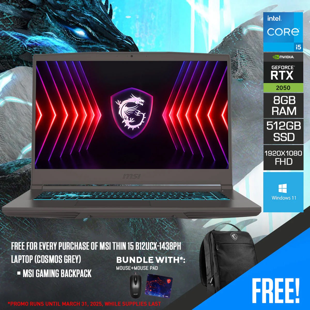 msi-thin-15-b12ucx-1438ph-laptop-cosmos-grey-15-6-fhd-1920x1080-144hz-ips-i5-12450h-8gb-ram-512gb-ssd-rtx-2050-windows-11-msi-gaming-backpack