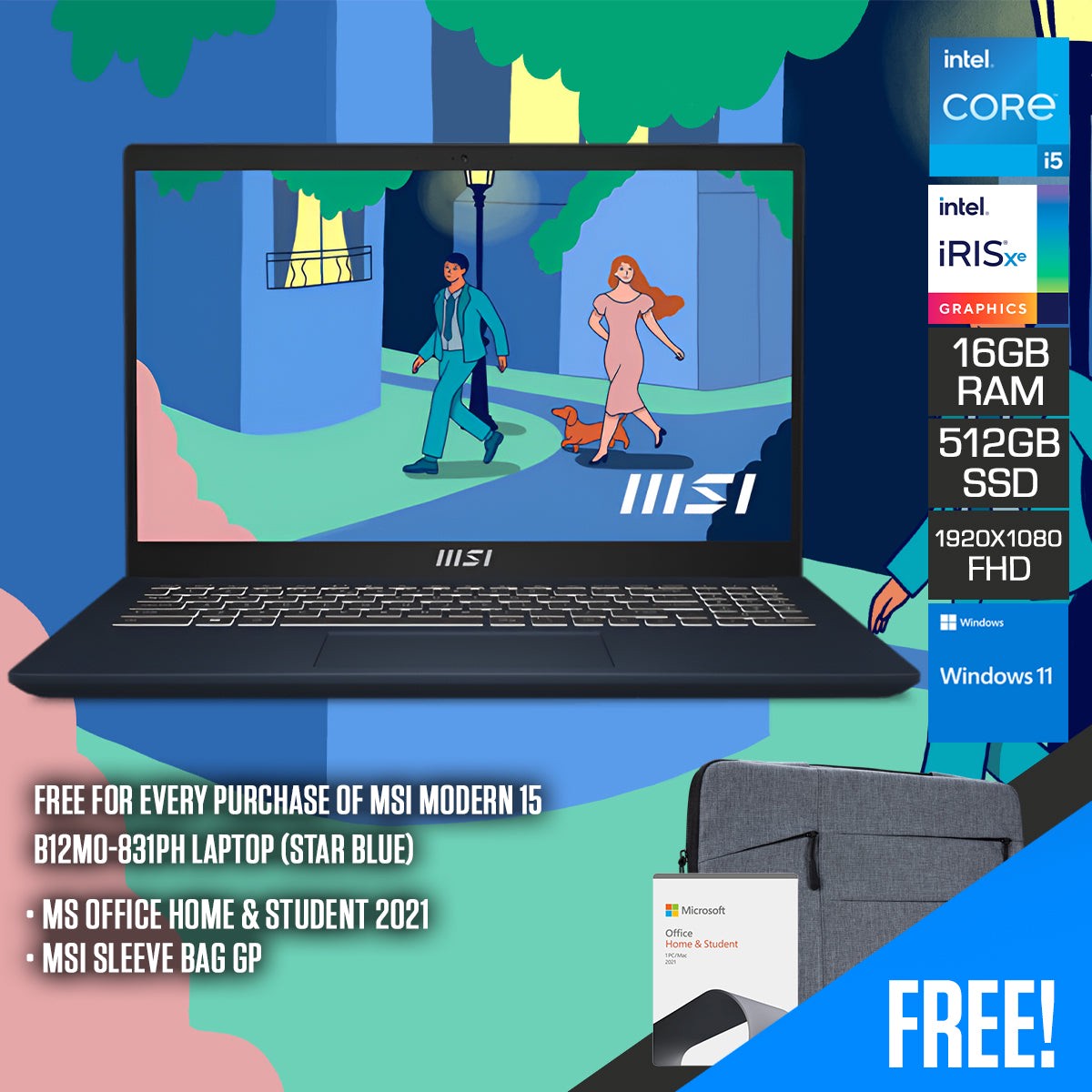 msi-modern-15-b12mo-831ph-laptop-star-blue-15-6-fhd-1920x1080-ips-i5-1235u-16gb-ram-512gb-ssd-intel-iris-xe-windows-11-ms-office-home-student-2021-msi-sleeve-bag-gp