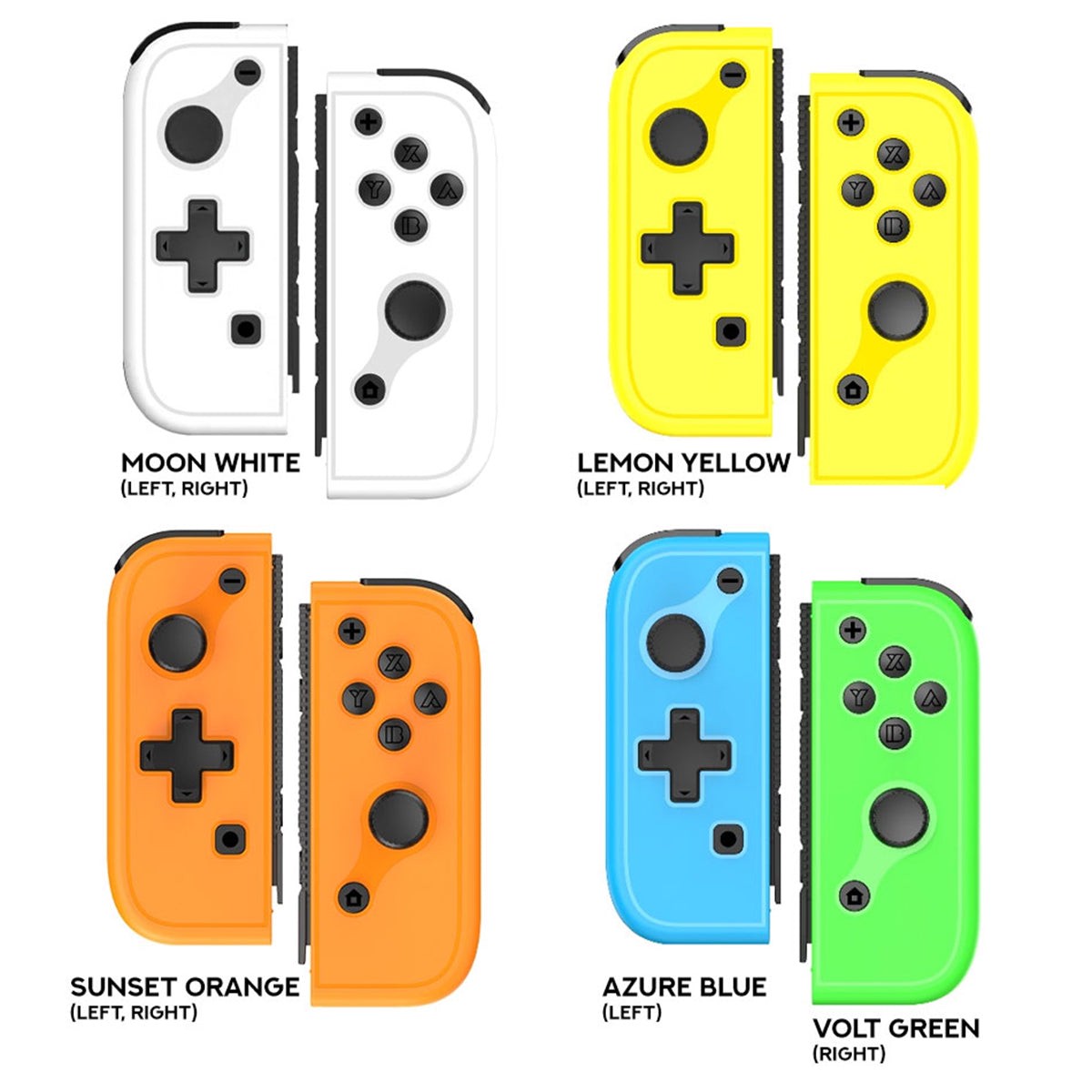 omelet-gaming-mini-joypad-glow-in-the-dark-controller-moon-white-moon-white-lemon-yellow-lemon-yellow-sunset-orange-sunset-orange-azure-blue-volt-green