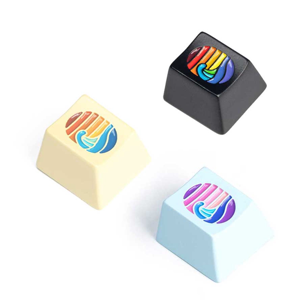 keychron-colorful-great-wave-metal-artisan-keycap