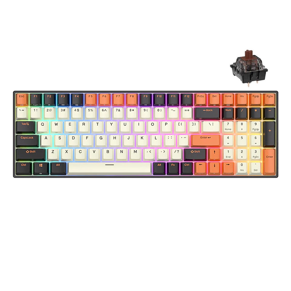 royal-kludge-rk100-tri-mode-rgb-100-keys-hot-swappable-mechanical-keyboard-black-orange-brown-switch