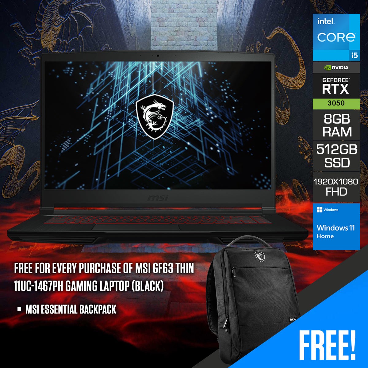 msi-gf63-thin-11uc-1467ph-gaming-laptop-black-15-6-fhd-1920x1080-144hz-ips-tiger-lake-i5-11260h-rtx-3050-8gb-ram-512gb-ssd-windows-11-home-msi-essential-backpack