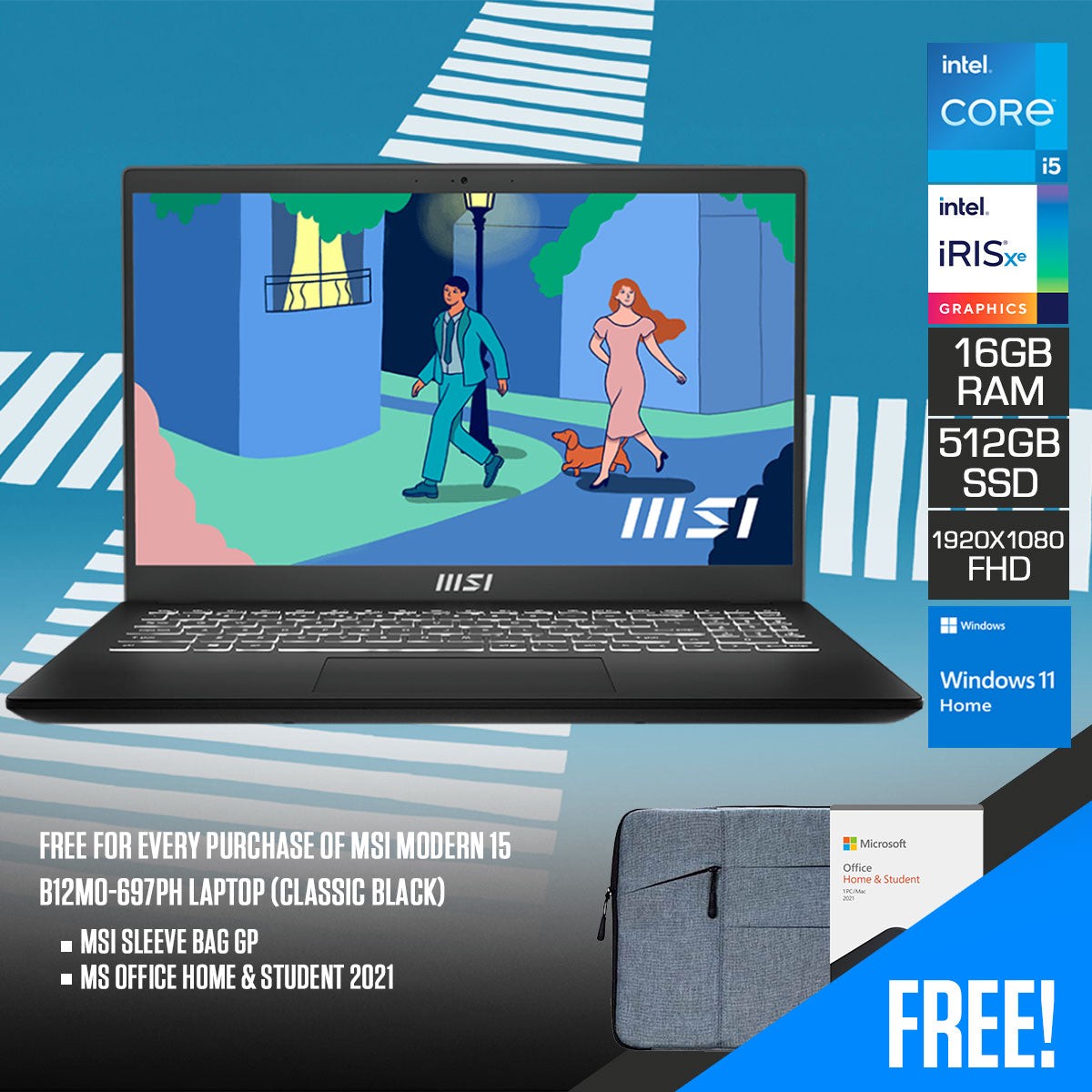 msi-modern-15-b12mo-697ph-laptop-15-6-fhd-i5-1235u-16gb-ram-512gb-ssd-intel-iris-xe-graphics-windows-11-home-ms-office-home-student-2021-msi-sleeve-bag-gp