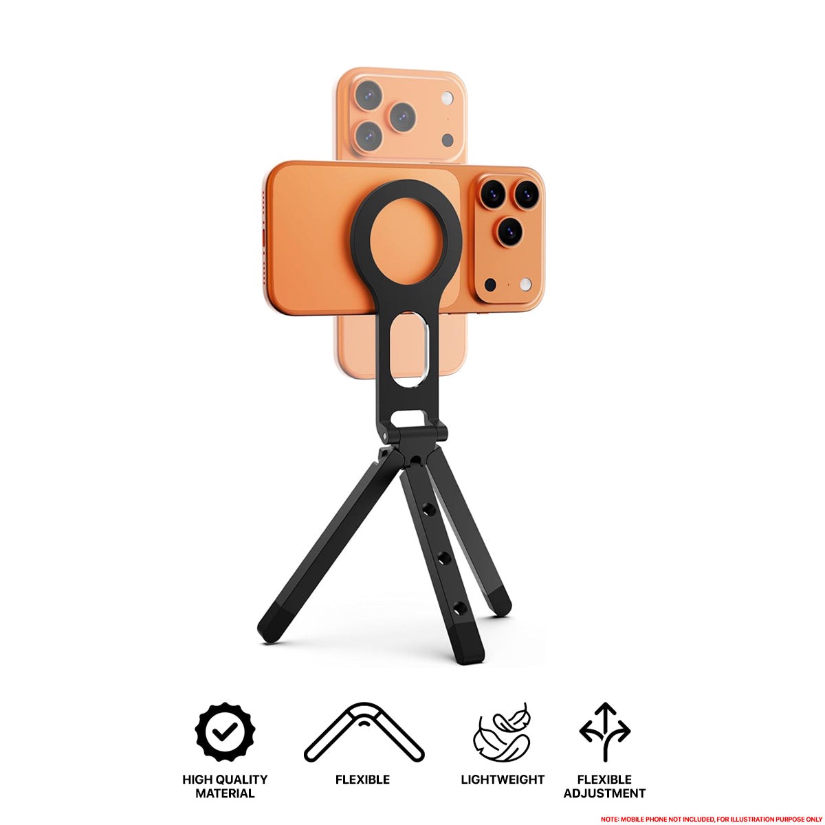 sodi-st05-magnetic-tripod-adjustable-phone-holder-black