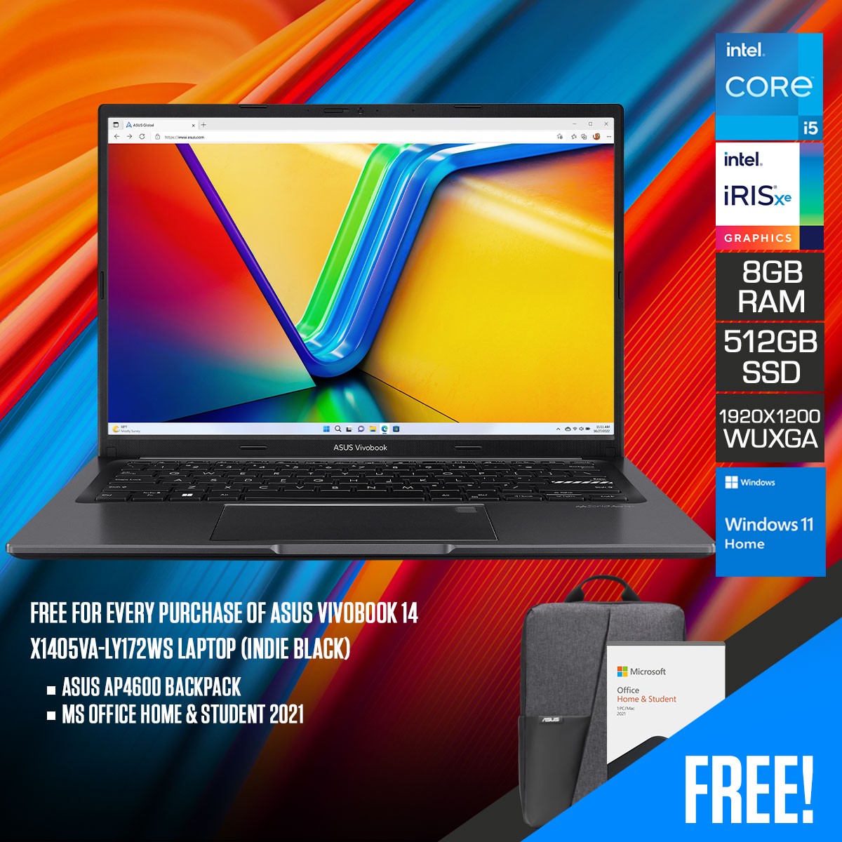 asus-vivobook-14-x1405va-ly172ws-laptop-indie-black-14-wuxga-1920x1200-i5-13500h-8gb-ram-512gb-ssd-intel-iris-xe-graphics-ms-office-home-student-2021-asus-ap4600-backpack