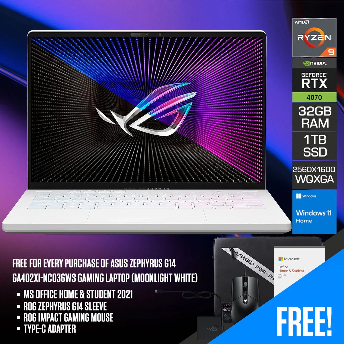 asus-rog-zephyrus-g14-ga402xi-nc036ws-gaming-laptop-14-wqxga-mini-led-165hz-r9-7940hs-32gb-ram-1tb-ssd-rtx-4070-win-11-home-ms-office-h-s-2021-rog-zephyrus-g14-sleeve-rog