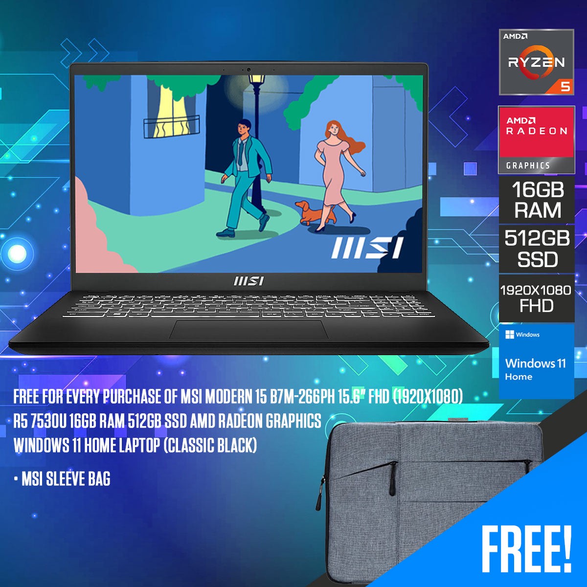 msi-modern-15-b7m-266ph-laptop-classic-black-15-6-fhd-1920x1080-ryzen-5-7530u-16gb-ram-512gb-ssd-amd-radeon-graphics-windows-11-home-msi-sleeve-bag