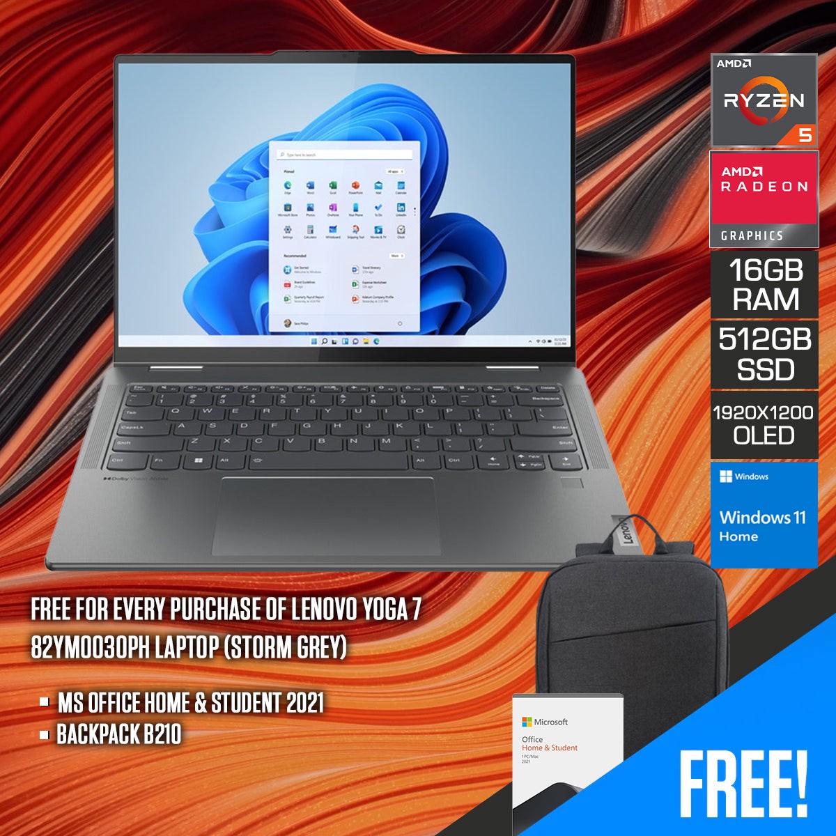 lenovo-yoga-7-82ym0030ph-laptop-14-wuxga-oled-10-point-multi-touch-ryzen-5-7535u-16gb-ram-512gb-ssd-amd-radeon-660m-windows-11-home-ms-office-home-student-2021-backpack-b210
