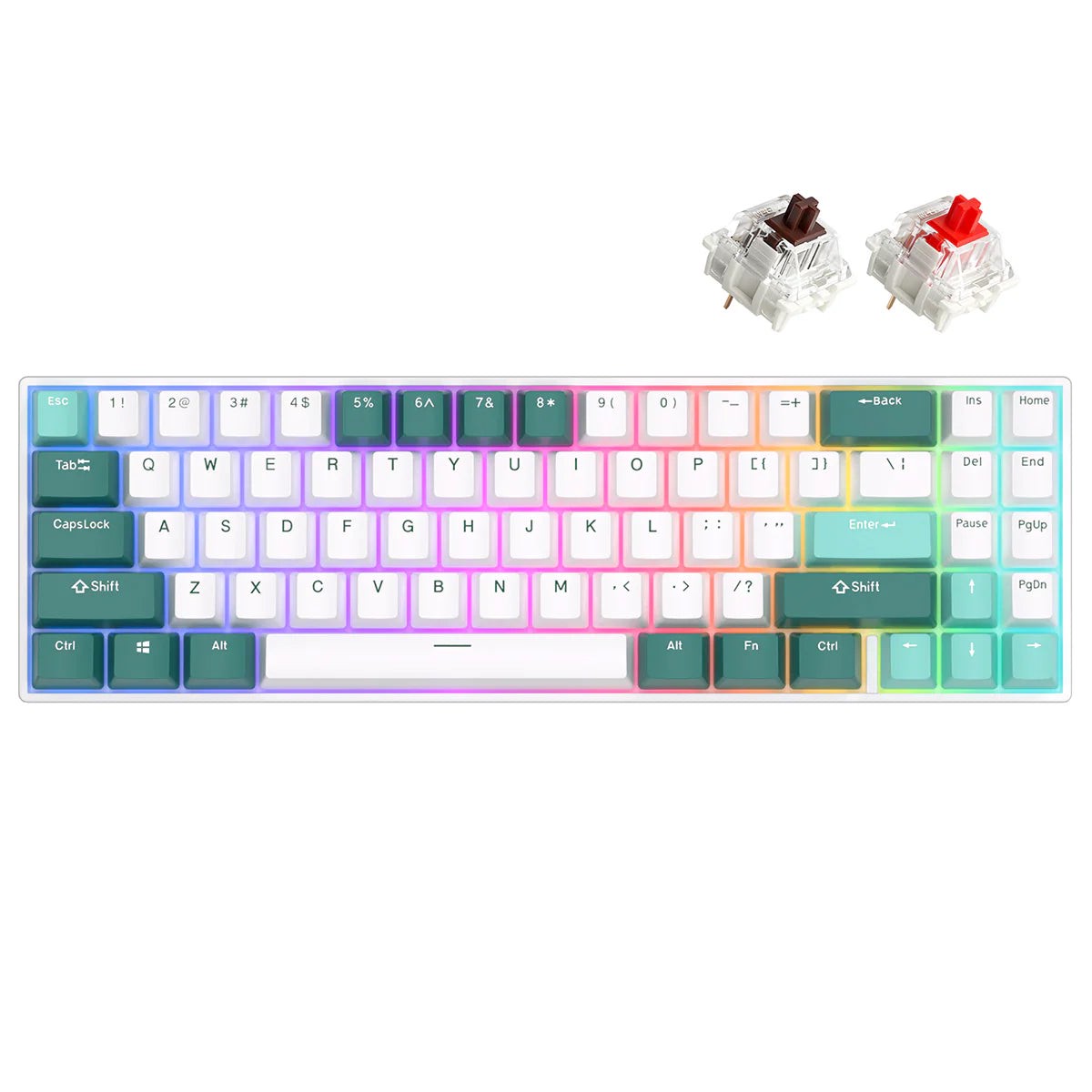 royal-kludge-rk71-tri-mode-rgb-71-keys-hot-swappable-mechanical-keyboard-camp-green