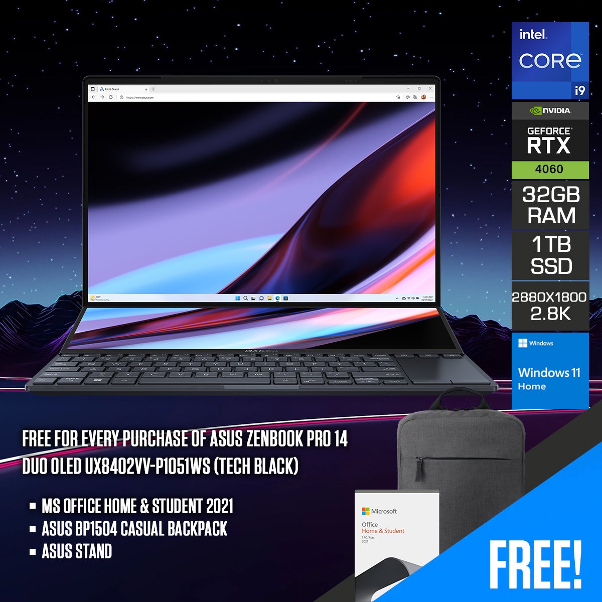 asus-zenbook-pro-14-duo-oled-ux8402vv-p1051ws-14-5-2-8k-oled-i9-13900h-32gb-ram-rtx-4060-1tb-ssd-windows-11-home-ms-office-home-student-2021-asus-bp1504-casual-backpack-asus