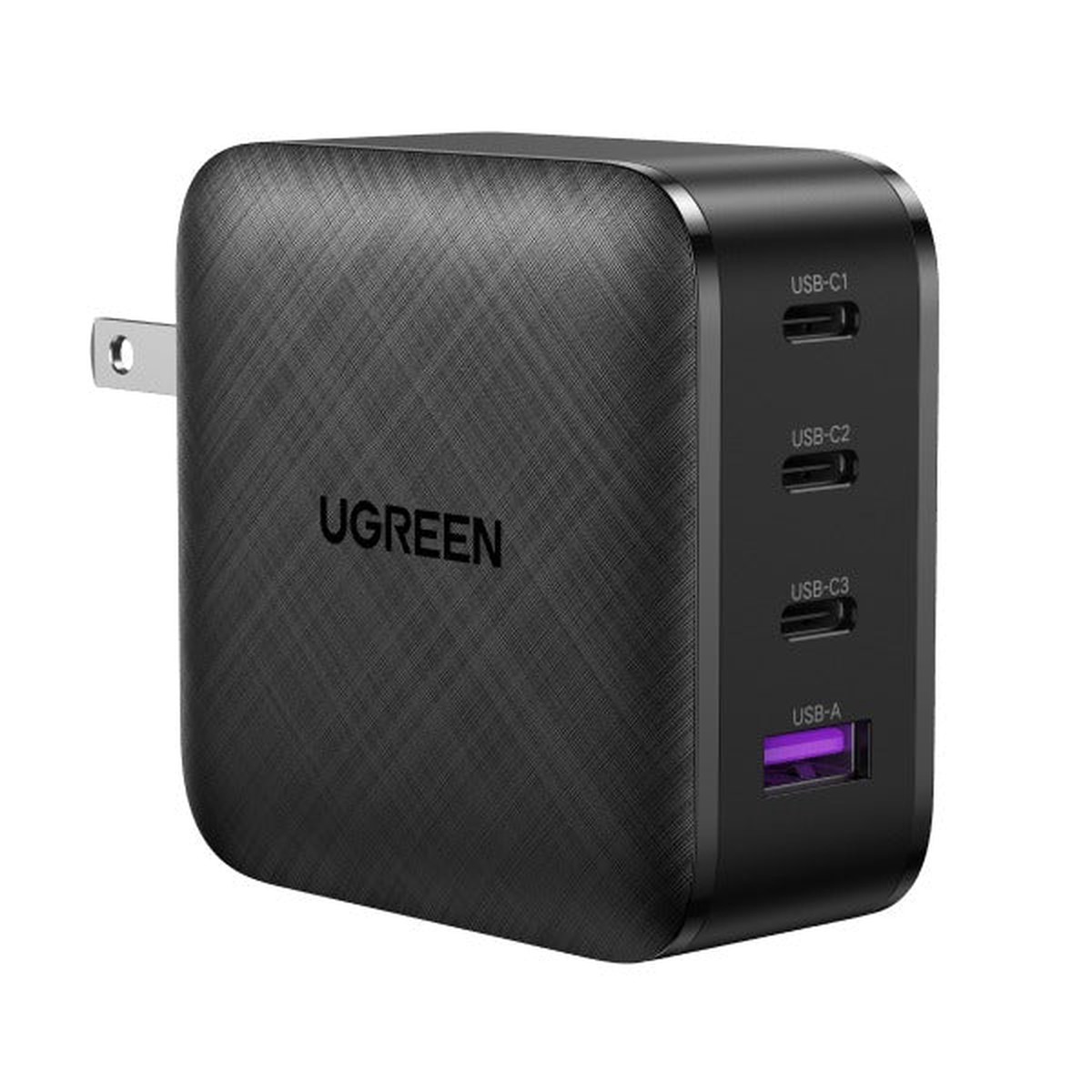 ugreen-4-port-usb-a-3-usb-c-65w-gan-tech-fast-charger-black-cd224-70773