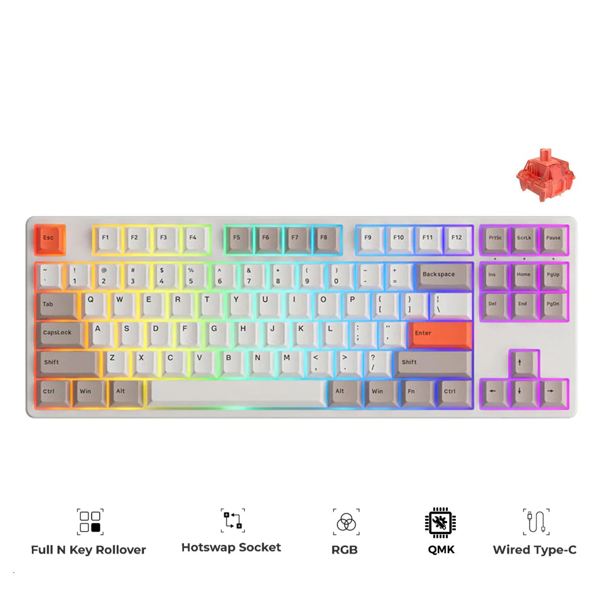 akko-5087s-via-rgb-hot-swappable-mechanical-keyboard-steam-engine-gateron-orange-lubed