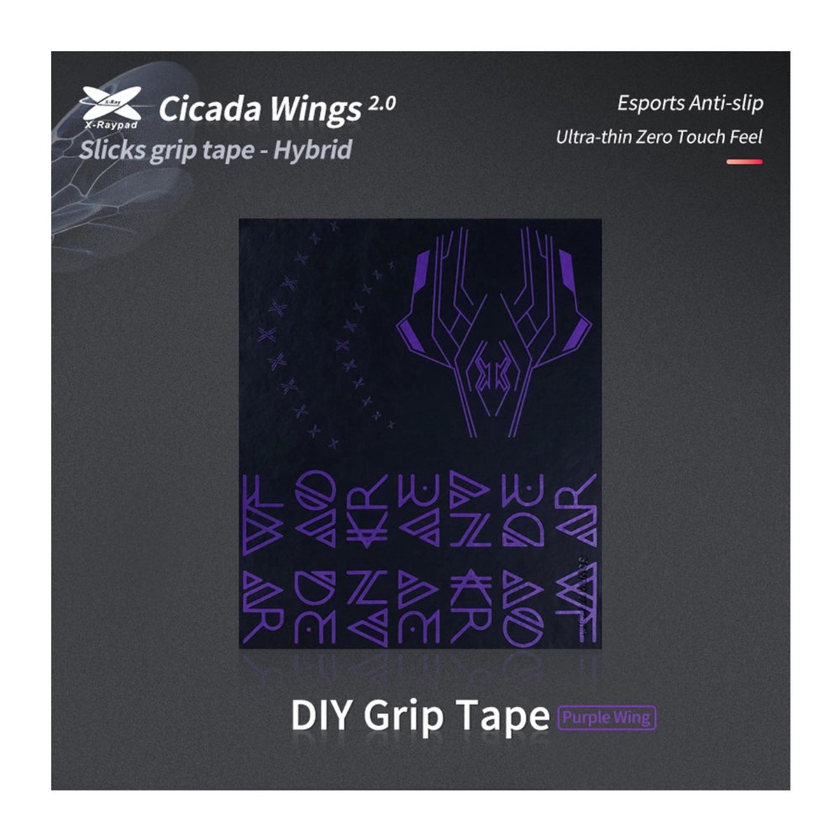 x-raypad-cicada-wings-2-0-grips-universal-black-purple-diy
