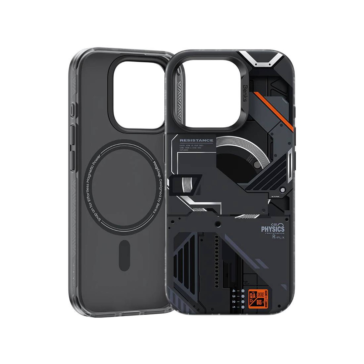 benks-mecha-magnetic-case-16-pro-max-black